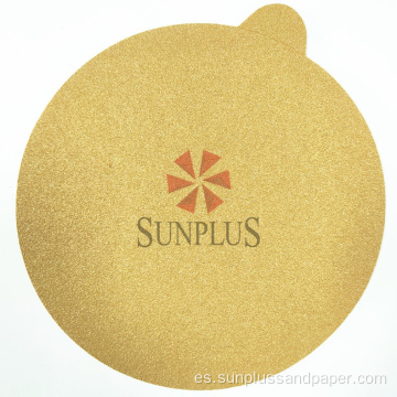 Papel de lijado automotriz de papel de oro Sunplus